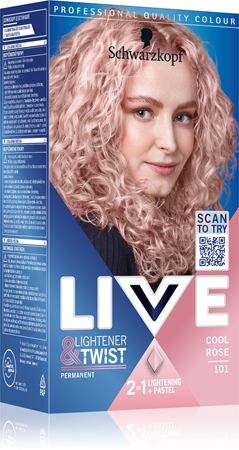 Schwarzkopf LIVE Lightener & Twist permanentna barva za lase za posvetlitev las