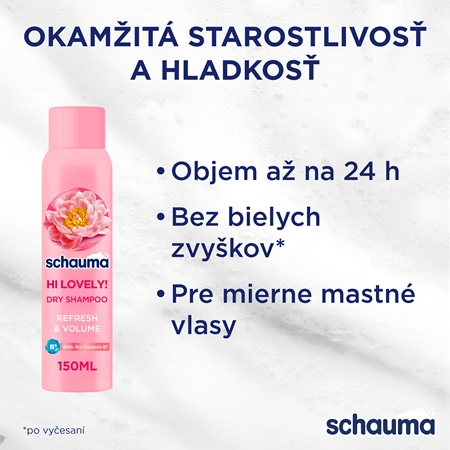 Schwarzkopf Schauma Hi Lovely suchý šampón pre normálne vlasy