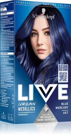 Schwarzkopf LIVE Urban Metallics перманентна фарба для волосся