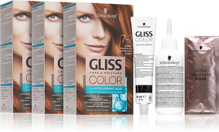 Schwarzkopf Gliss Color Hiusväri 7-7 Copper Dark Blonde (Talouspakkaus) Sävy