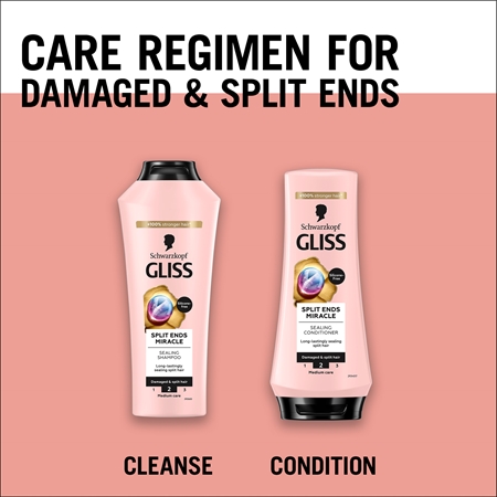 Schwarzkopf Gliss Split Ends Miracle regenerierender Conditioner für trockene Haarspitzen
