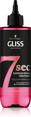 Schwarzkopf Gliss 7 sec regenerierende Pflege für gefärbtes Haar