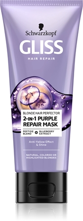 Schwarzkopf Gliss Blonde Hair Perfector Regenerating Hair Mask for bleached or highlighted hair Schwarzkopf Gliss Blonde Hair Perfector Regenerating Hair Mask for bleached or highlighted hair