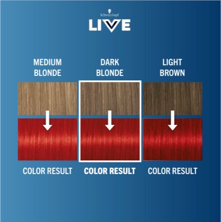 035 REAL RED Hair Dye by LIVE