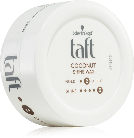 Schwarzkopf Taft Coconut Shine Hårstyling voks Giver fugt og glans