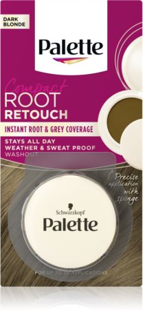 Schwarzkopf Palette Compact Root Retouch διορθωτής μαλλιών για ρίζα και γκρίζα μαλλιά με πουδρένιο- αποτέλεσμα