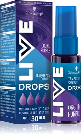 Schwarzkopf LIVE Drops poudre colorée cheveux lavable