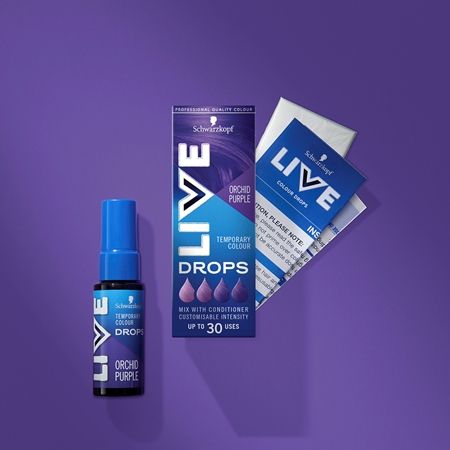 Schwarzkopf LIVE Drops poudre colorée cheveux lavable