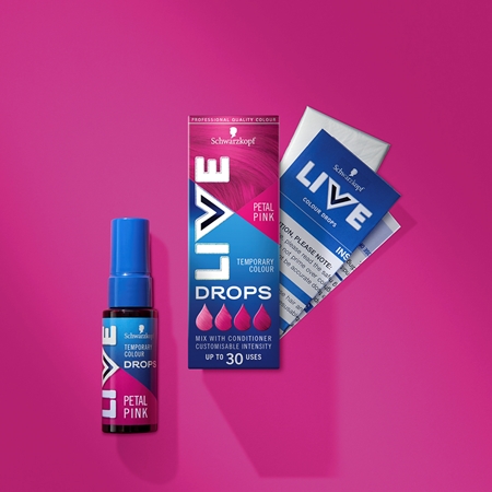 Schwarzkopf LIVE Drops poudre colorée cheveux lavable