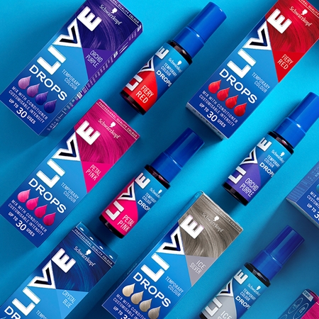 Schwarzkopf LIVE Drops poudre colorée cheveux lavable