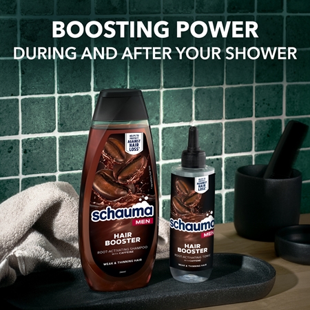 Schwarzkopf Schauma Hair Booster šampon s kofeinom za moške