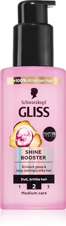 Schwarzkopf Gliss Liquid Silk ser fara clatire pentru intarire si stralucire