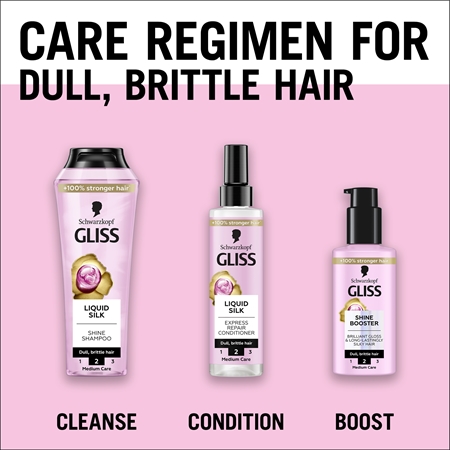 Schwarzkopf Gliss Liquid Silk Leave-in Serum for hair strengthening and shine