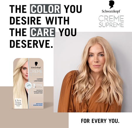 Schwarzkopf Creme Supreme Caring Lightener μόνιμη βαφή μαλλιών για ξάνοιγμα των μαλλιών