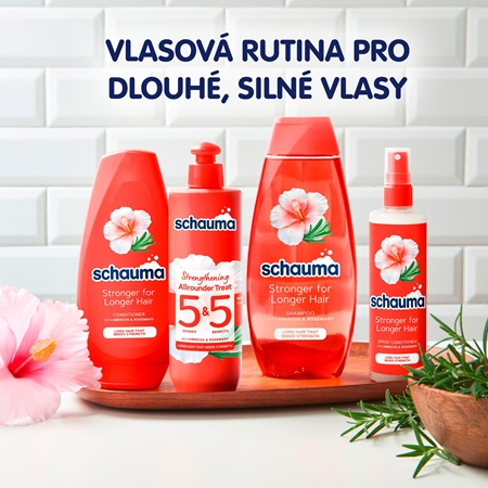 Schwarzkopf Schauma Stronger For Longer Hair kondicionér ve spreji