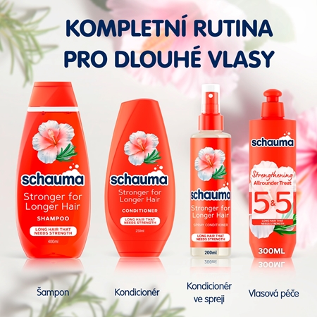 Schwarzkopf Schauma Stronger For Longer Hair kondicionér ve spreji