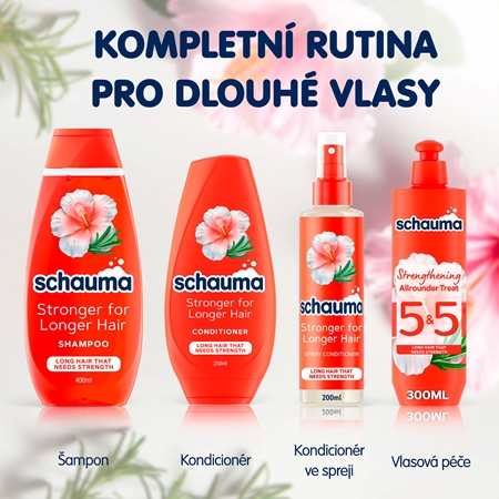 Schwarzkopf Schauma Stronger For Longer Hair multifunkční péče na vlasy