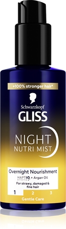 Schwarzkopf Gliss Oil Nutritive Hair Spray night