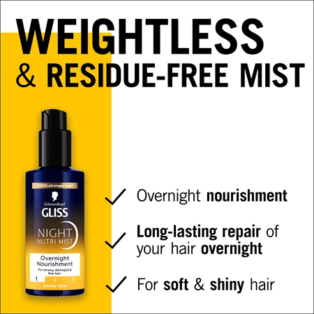 Schwarzkopf Gliss Oil Nutritive Hair Spray night