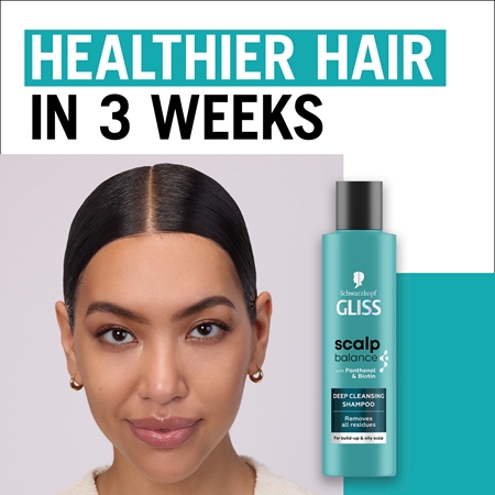Schwarzkopf Gliss Scalp Balance tiefreinigendes Shampoo für fettige Haare und Kopfhaut