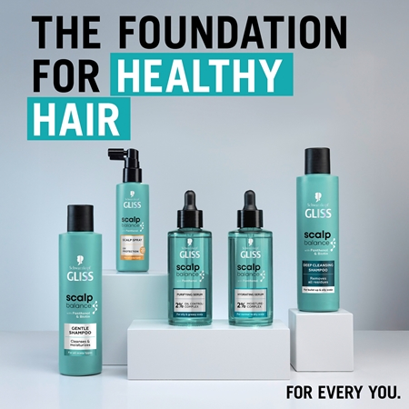 Schwarzkopf Gliss Scalp Balance tiefreinigendes Shampoo für fettige Haare und Kopfhaut