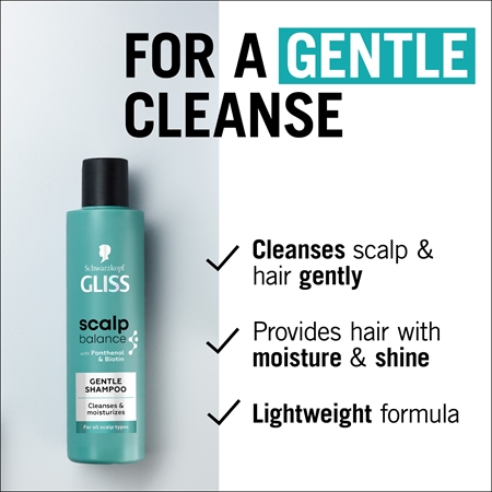 Schwarzkopf Gliss Scalp Balance Gentle Shampoo for Everyday Use
