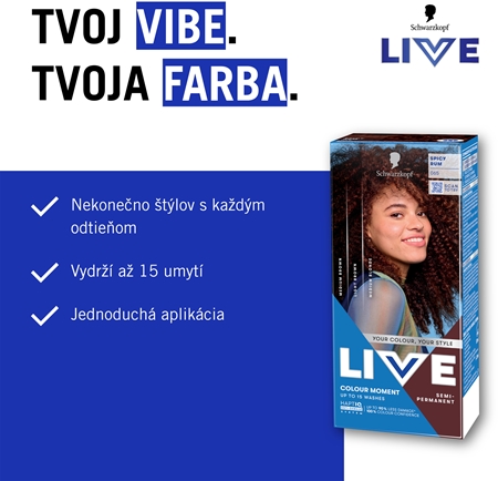 Schwarzkopf LIVE Colour Moment semipermanentná farba na vlasy