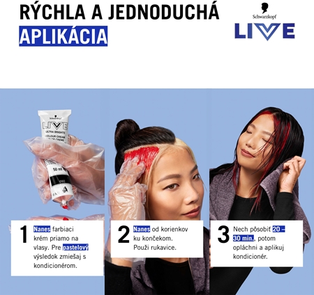Schwarzkopf LIVE Colour Moment semipermanentná farba na vlasy