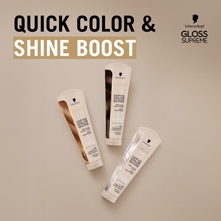 Schwarzkopf Creme Supreme Gloss Bonding Color Mask adds moisture and shine