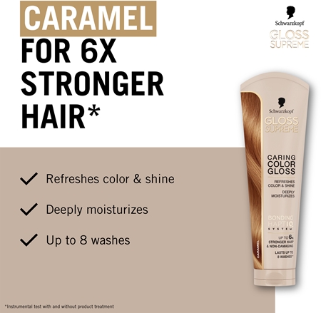 Schwarzkopf Creme Supreme Gloss Bonding Color Mask adds moisture and shine