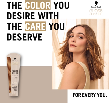 Schwarzkopf Creme Supreme Gloss Bonding Color Mask adds moisture and shine