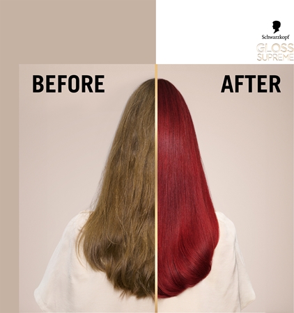 Schwarzkopf Creme Supreme Gloss Bonding Color Mask adds moisture and shine
