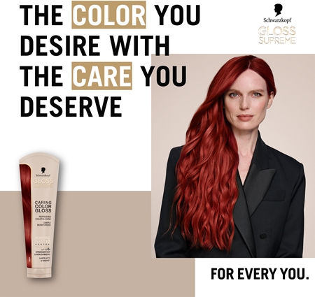 Schwarzkopf Creme Supreme Gloss Bonding Color Mask adds moisture and shine