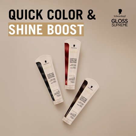 Schwarzkopf Creme Supreme Gloss Bonding Color Mask adds moisture and shine