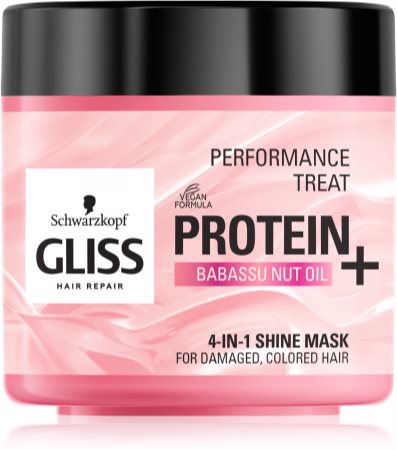 Schwarzkopf Gliss Protein+ aufhellende Hautmaske für gefärbtes und geschädigtes Haar