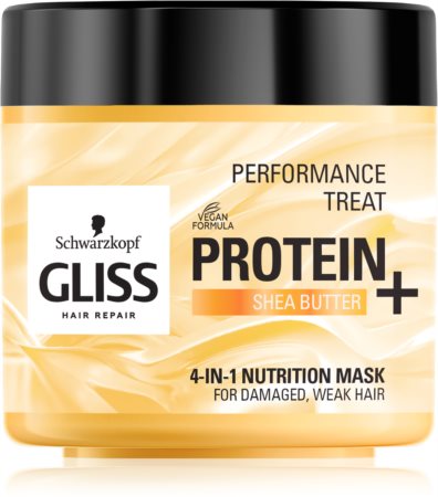 Schwarzkopf Gliss Protein+ θρεπτική μάσκα με βούτυρο καριτέ
