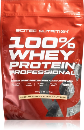 Scitec Nutrition 100% Whey Protein Professional syrovátkový protein s trávícími enzymy