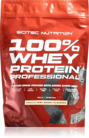 Scitec Nutrition 100% Whey Protein Professional srvátkový proteín s tráviacimi enzýmami