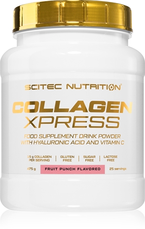 Scitec Nutrition Collagen Xpress proszek dla prawidłowego funkcjonowania organizmu i dobrego stanu włosów i paznokci