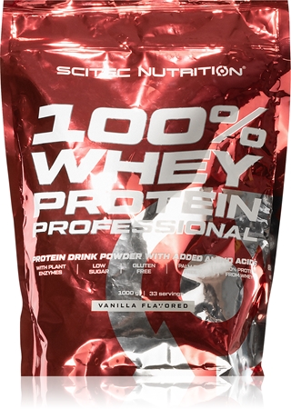 Scitec Nutrition 100% Whey Protein Professional srvátkový proteín s tráviacimi enzýmami