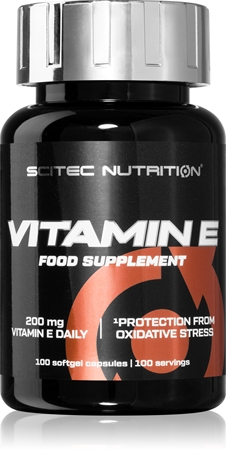 Scitec Nutrition Vitamin E capsule pentru susținerea protecției celulelor în fața stresului oxidativ
