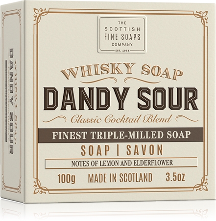Scottish Fine Soaps Whisky Soap Dandy Soap čisticí tuhé mýdlo na tělo a obličej