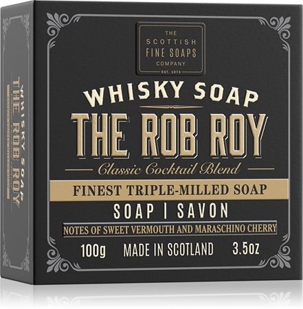 Scottish Fine Soaps Whisky Soap The Rob Roy tuhé mýdlo na tělo a obličej