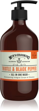 Scottish Fine Soaps Men’s Grooming Thistle & Black Pepper mycí gel na tělo a vlasy