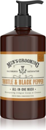 Scottish Fine Soaps Men’s Grooming Thistle & Black Pepper τζελ πλυσίματος για σώμα και μαλλιά