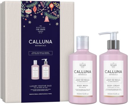 Scottish Fine Soaps Calluna Botanicals Luxury Festive Duo ajándékszett Vanilla&Rose (testre)