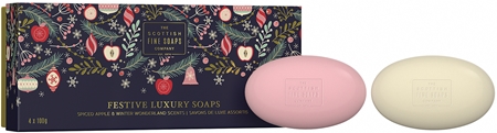 Scottish Fine Soaps Festive Luxury Soaps Gift Set