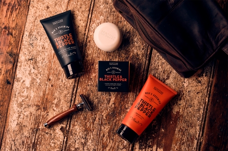 Scottish Fine Soaps Thistle & Black Pepper gel lavant visage et barbe