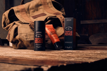 Scottish Fine Soaps Thistle & Black Pepper moisturising face cream for men
