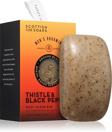 Scottish Fine Soaps Thistle & Black Pepper Eksfolierende sæbe